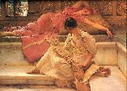 Sir Lawrence Alma-Tadema,OM.RA,RWS Favourite Poete Germany oil painting artist